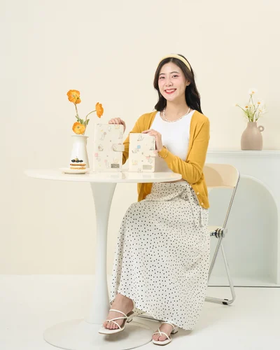 Bookbank Holder · Happy Puppy · ชมพูอ่อน — ตอนใช้จริง