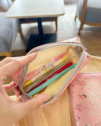 Pen Case เล็ก · Happy Puppy · ชมพู — รูปที่ 2