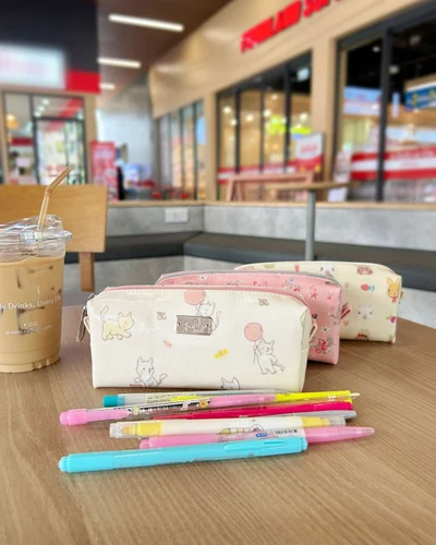Pen Case เล็ก · Happy Puppy · ชมพู — รูปที่ 3