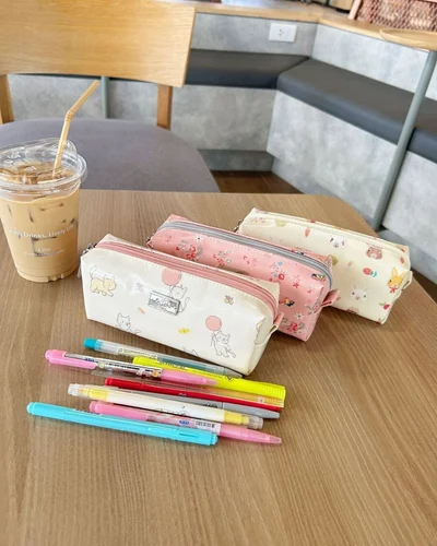 Pen Case เล็ก · Happy Puppy · ชมพู — รูปที่ 4