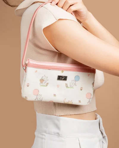 Wallet on Shoulder · Happy Puppy · ชมพู — รูปที่ 4
