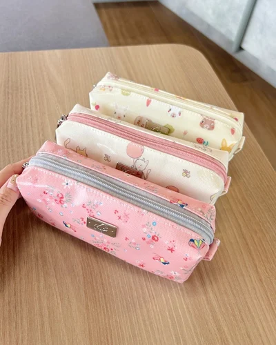 Pen Case เล็ก · Happy Puppy · ชมพู