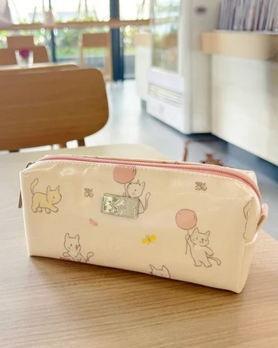Pen Case เล็ก · Happy Puppy · ชมพู